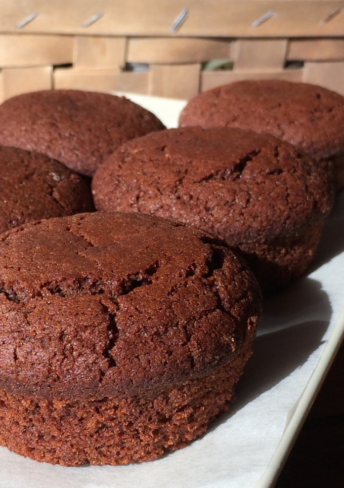 Una foto de Magdalenas de cacao veganas