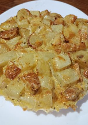 Una foto de Tortilla de papas en airfryer