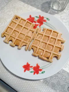 Una foto de 306. Waffles o gofres con harina de avena integral