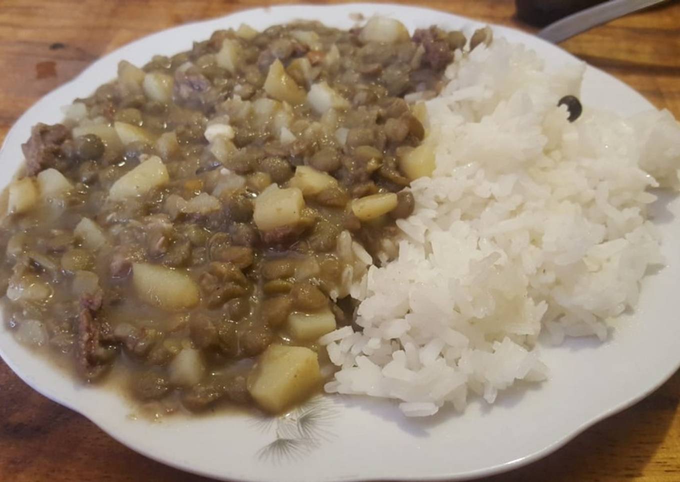 Lentejas con arroz