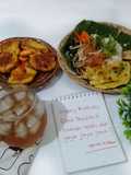 Set Sego Pecel JawaTimur, Bakwan Jagung, Es Teh Kampul