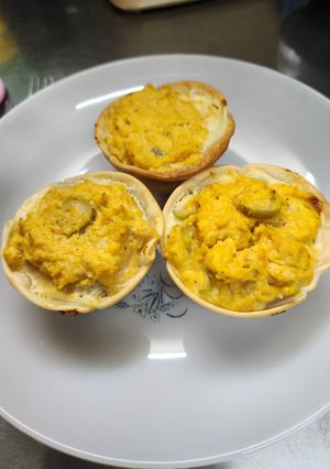 Una foto de Relleno base de pollo con aceitunas