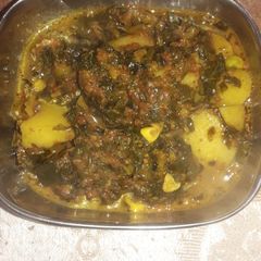 Methi matar aloo ki sabzi A picture of Methi matar aloo ki sabzi.