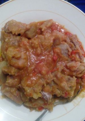 A picture of Stewed arrowroot (nduma).