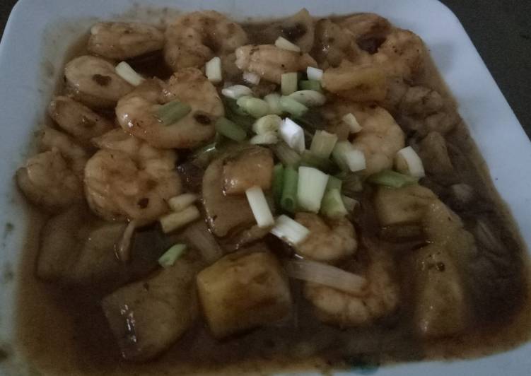 Resep Udang Tumis Nanas, Sempurna