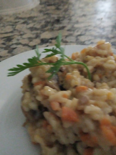 Una foto de Cremoso de Setas y gambas