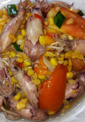 Foto resep Tumis cumi asin jagung manis