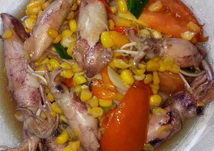 Resep Tumis cumi asin jagung manis, Enak Banget