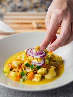 Una foto de Salsa curry
