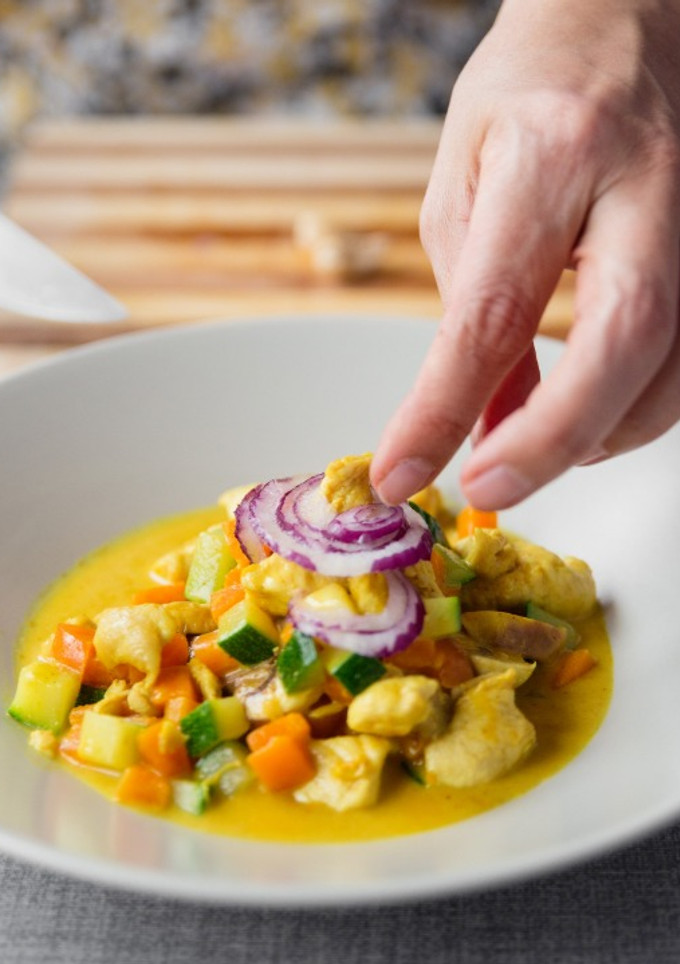 Una foto de Salsa curry