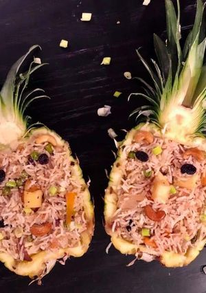 A picture of Pineapple Pulao.