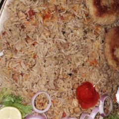A picture of White channe ka pulao.