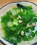 Canh rau cải nhún