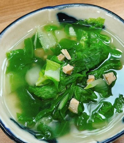 Hình của món Canh rau cải nhún.