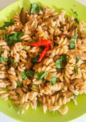 Foto resep Tumis Makaroni Sosis