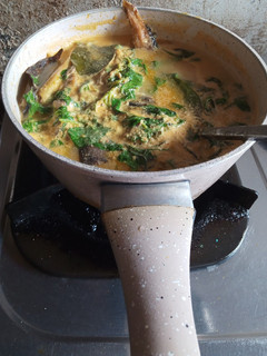 Foto resep Sayur santan ikan baung asap(gulai taboh)