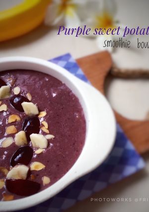 Foto resep Purple sweet potato smoothie bowl