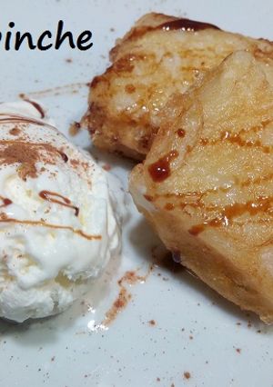 Una foto de Leche frita aromatizada y sin Gluten