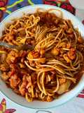 Boloñesa de soja texturizada con pasta integral
