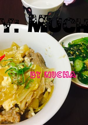 Foto resep Tanin-don (Japanese Beef and Egg Rice Bowl) Resep Asli Jepang