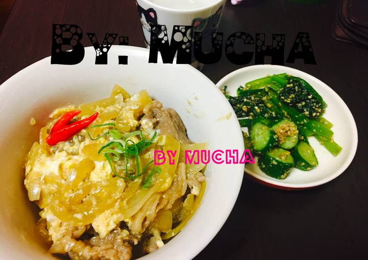 Tanin-don (Japanese Beef and Egg Rice Bowl) Resep Asli Jepang