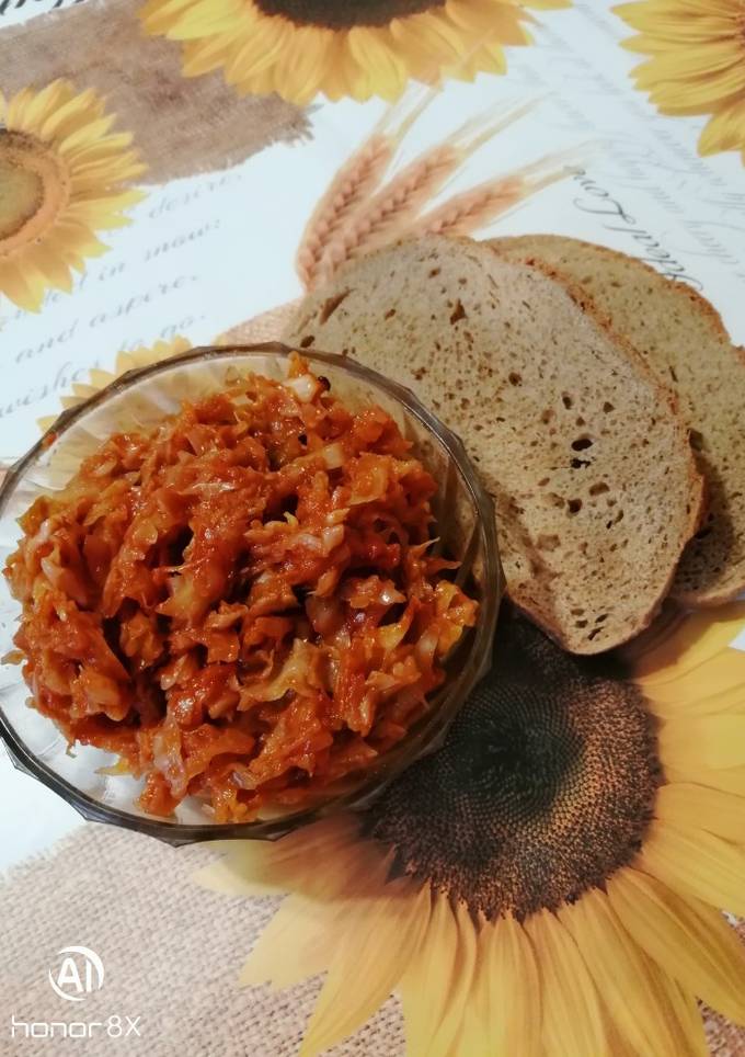 Тушкована капуста пісна