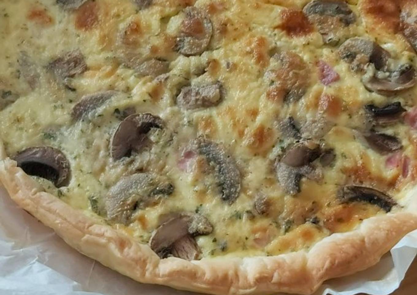 Quiche avec ce qu'il y a dans le frigo😊