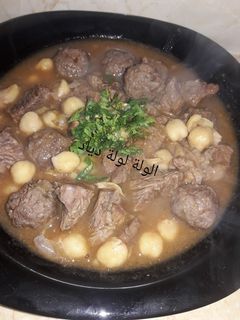 صورة لوصفة شطيطحة لحم بالكفتة