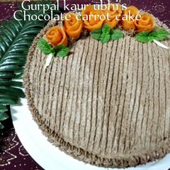A picture of Chocolate carrot cake 🥕🎂.
