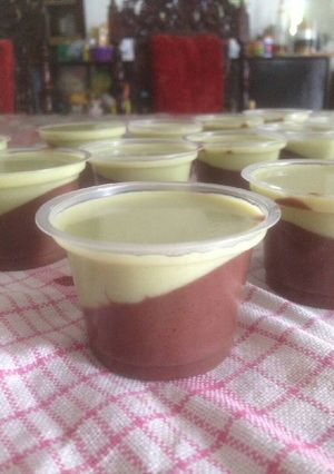 Foto resep Puding Coklat Matcha