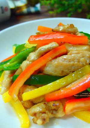 【御釀快炒提味】彩椒雞柳 的食譜成品照片
