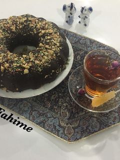 عکسی از دستور کیک خیس شکلاتی