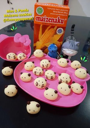 Foto resep Cat and panda cookies full maizena
