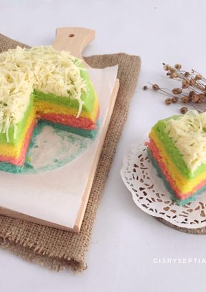 Foto resep Rainbow Cake Kukus