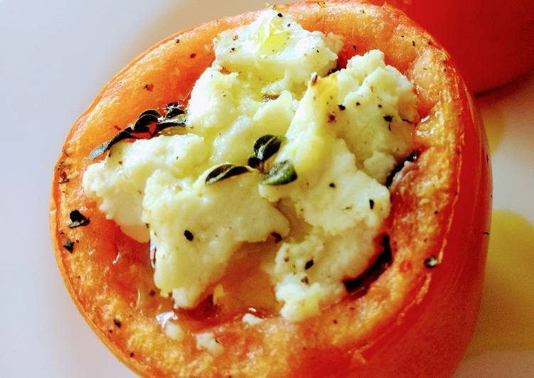 Tomates Assados Recheados com Sardinha e Ricota - Tudogosreceitas