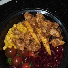 A picture of Chicken salad meal prep.