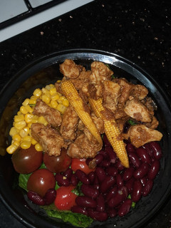 A picture of Chicken salad meal prep.