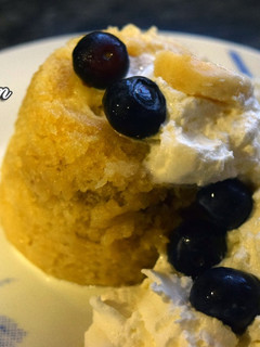 Una foto de Mug cake de plátano y actimel