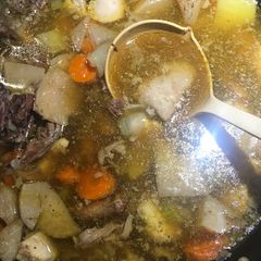 A picture of Soup stock.