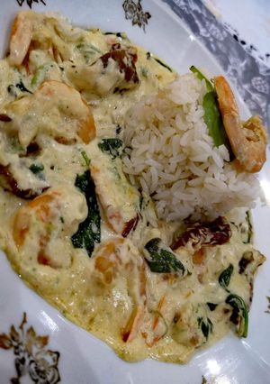 Toszkán garnéla jázmin rizzsel recept fotója