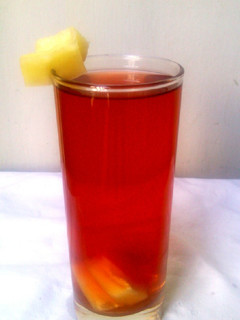 A picture of Pineapple Thyme Iced Tea.