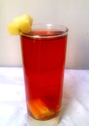 A picture of Pineapple Thyme Iced Tea.