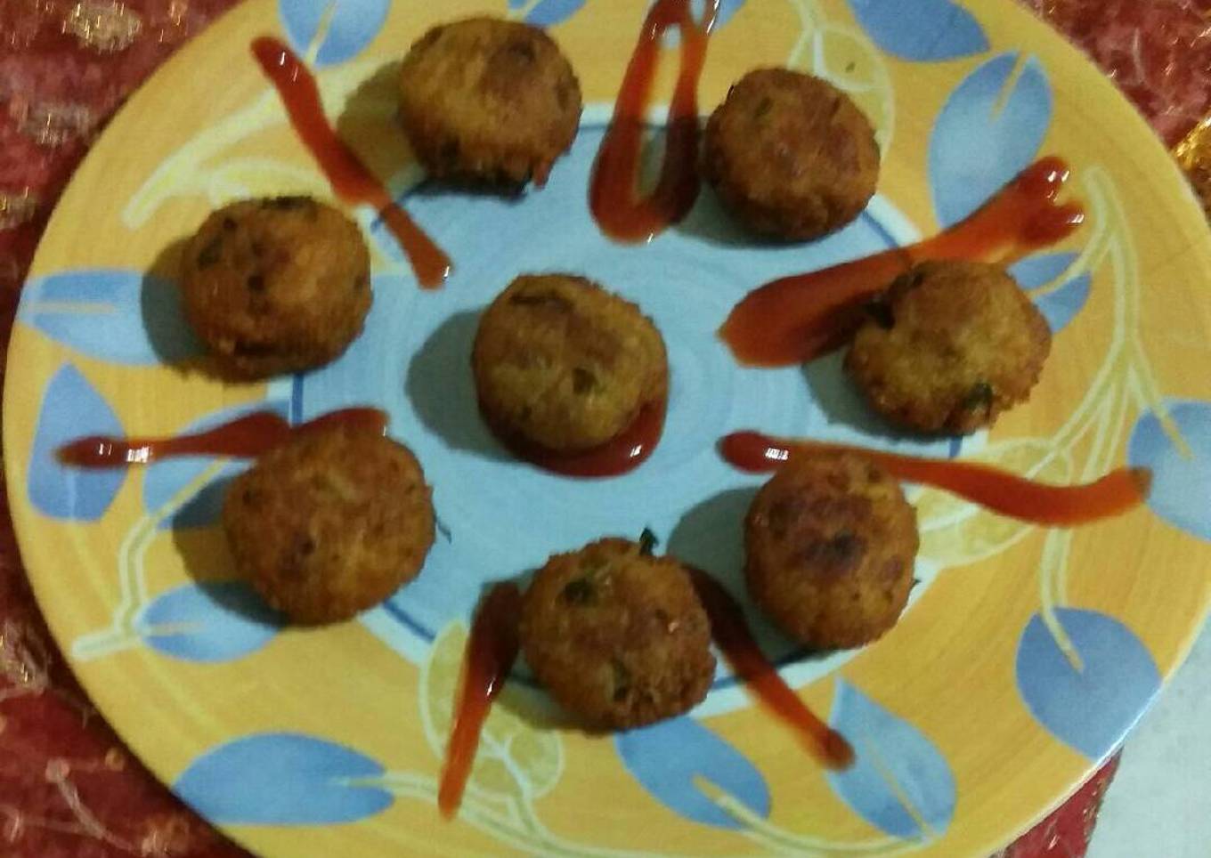 Potato rice balls