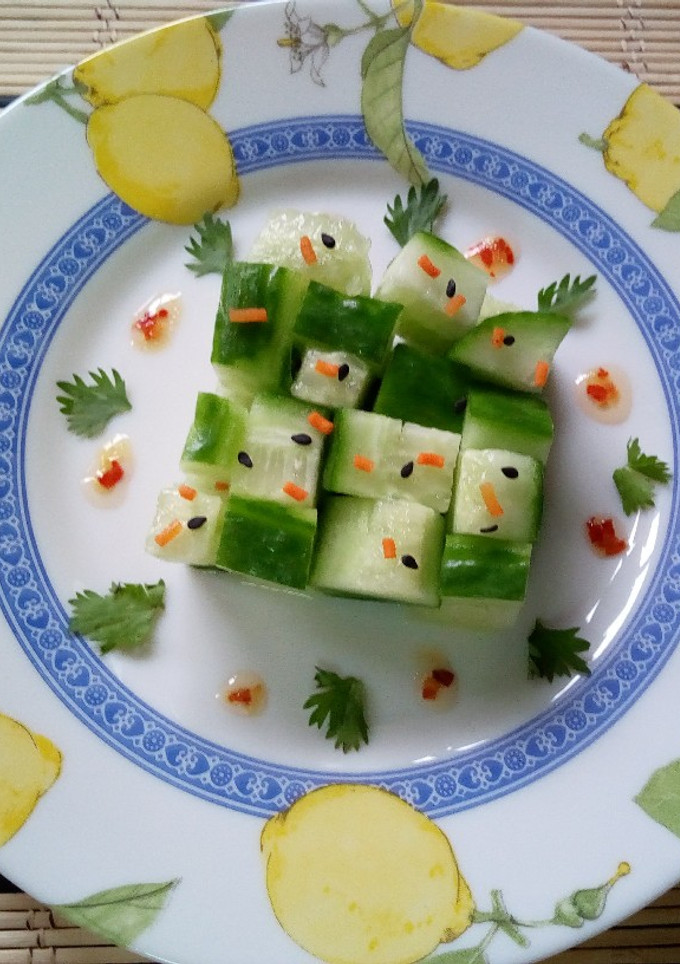 A picture of Cucumber salad#4weekchallenge.