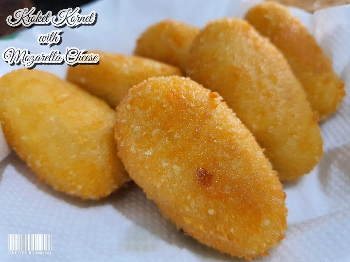 Cara Gampang Menyiapkan Kroket Kornet with Mozarella Cheese Anti Gagal