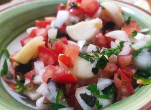 Una foto de Cebiche vegano