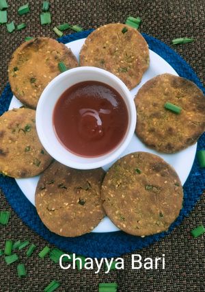 A picture of Lahsun Bajra bhakri.
