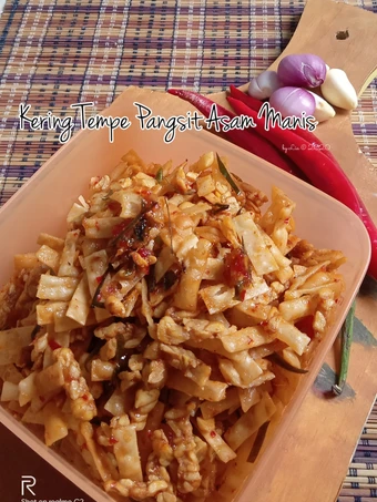 Cara Gampang Membikin Resep Kering Tempe Pangsit Asam Manis (favorit anak) yang Uenak Anti Ribet, Mantap Sekali