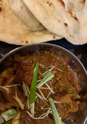 A picture of Mutton karhai (dhaba style).