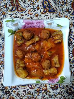 عکسی از دستور شفته بادمجان کاشان
